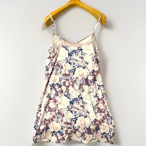 Vintage Babydoll Women’s Sz XL Slip Dress Nightie Soft Floral Rose Lace Trim Y2K - Picture 2 of 4